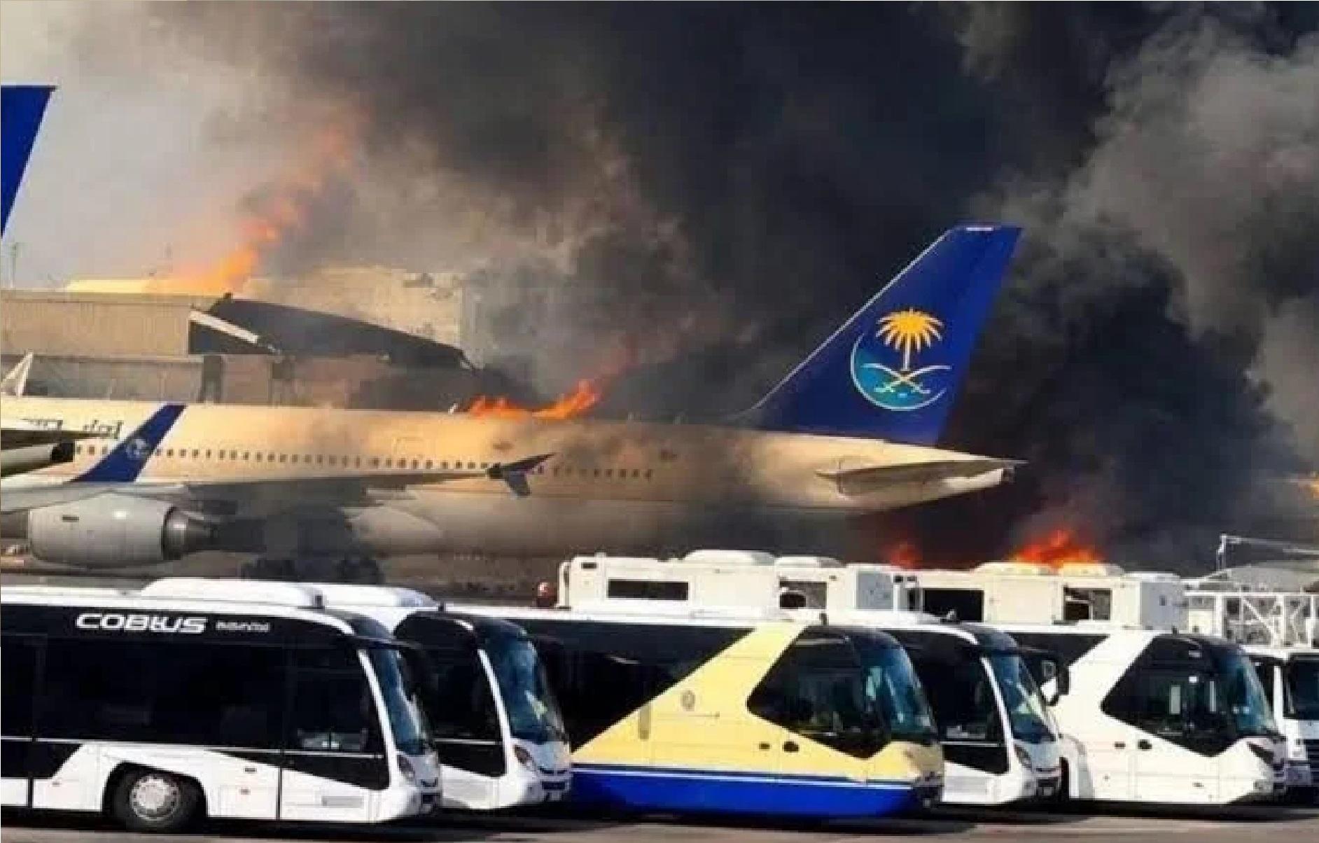 Houthi rebels attack airport and oil facilities in Saudi Arabia; 3 killed—including an Indian national—and 10 injured.
