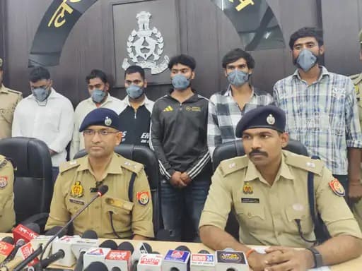 मजदूर और लाइनमैन बनकर निर्माणाधीन इमारतों की करते थे रेकी, लूट के मामले में छह गिरफ्तार