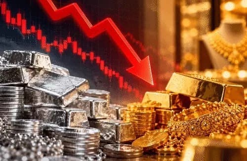 त्योहारों से पहले सोना-चांदी धड़ाम, चांदी ₹9 हजार तो सोना ₹2,201 सस्ता